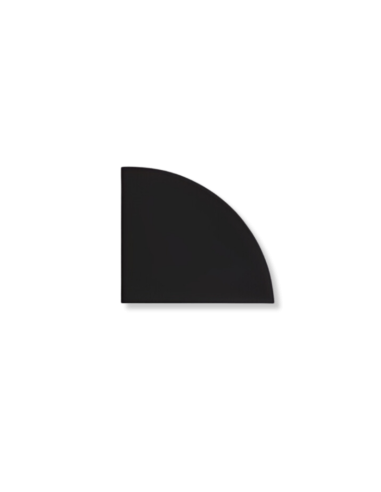 Plaque de protection sol - Angle - Noir sablé